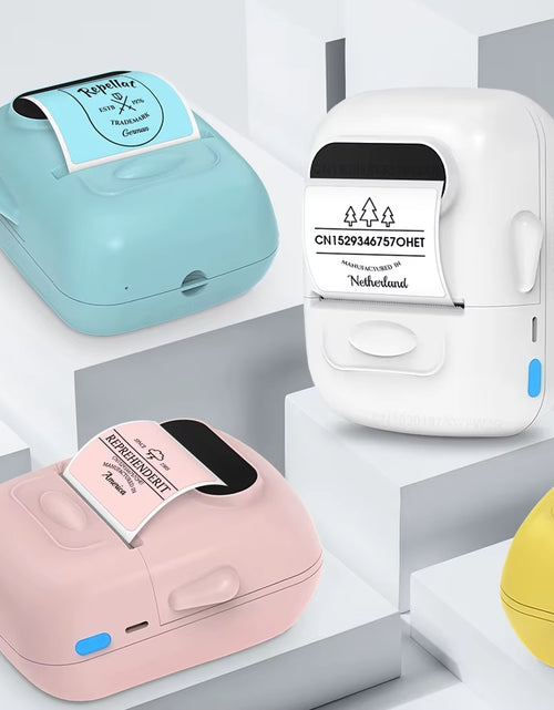 Load image into Gallery viewer, Portable Mini Printer P50 Thermal Adhesive Label Printer without Ink Bluetooth Sticker Printer Barcode Price Tag Label Maker
