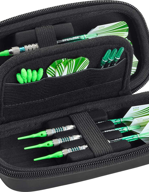 Load image into Gallery viewer, Sentry Dart Case Slim EVA Shell for Steel and Soft Tip Darts, Hold 6 Darts and Features Built-In Storage for Flights, Tips and Shafts
