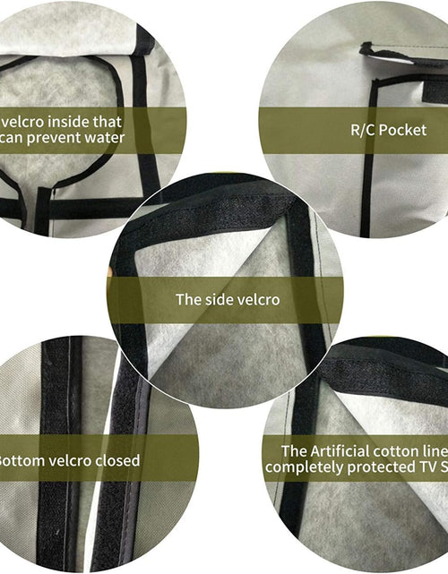 Load image into Gallery viewer, Outdoor 22"-24"-26" TV Set Cover,Scratch Resistant Liner Protect LED Screen Best-Compatible with Standard Mounts and Stands (Gray)
