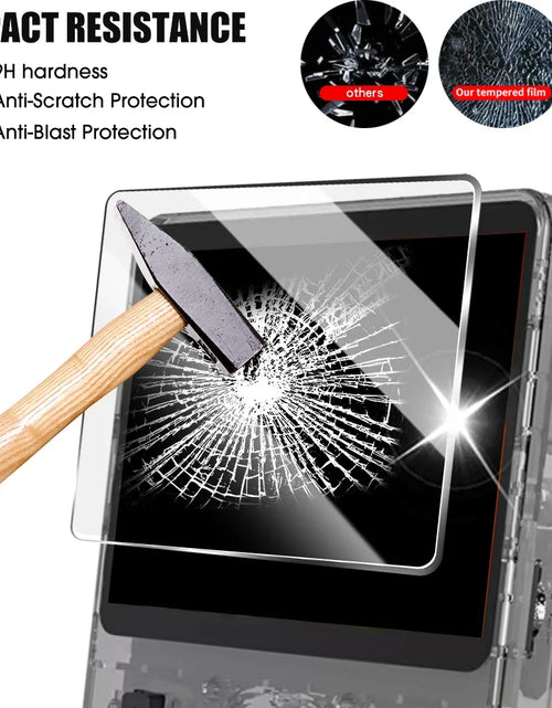 Load image into Gallery viewer, Glass+Bag for R36S/R35S Screen Protector Tempered Glass Film &amp; EVA Portable Storage Case R36S Console Protector Accessories Set
