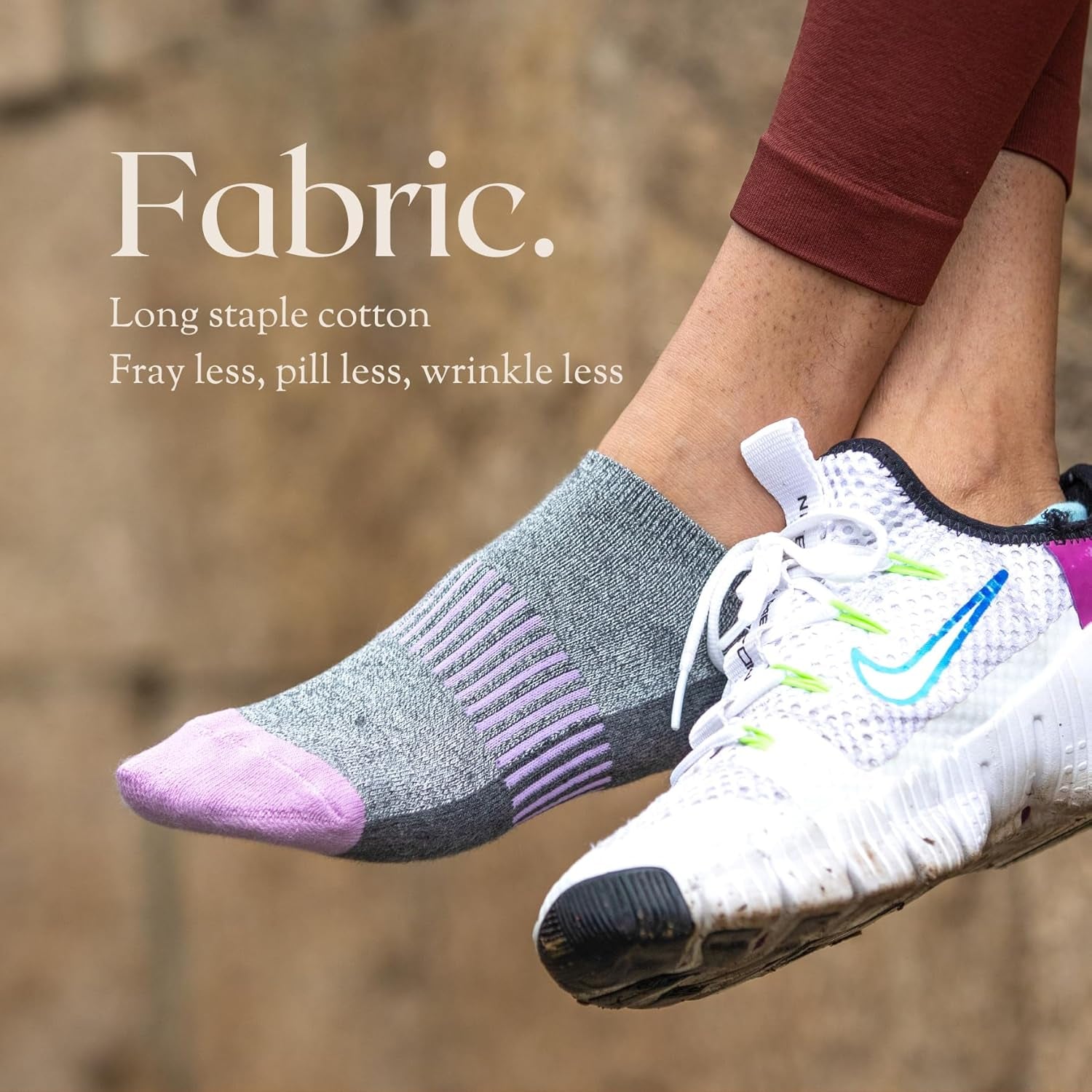 Women'S Athletic Ankle Socks with Heel Tab, Premium Cotton, Soft Cushion, Reinforced Toe, Arch Support, Pack of 6