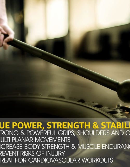 Load image into Gallery viewer, Steel Mace Bell for Strength Training, Support Full Body, Muscles, Shoulder, Grips &amp; Forearms Workouts, Stretching 5, 7, 10, 15, 20, 25, 30 LB for Woman &amp; Man
