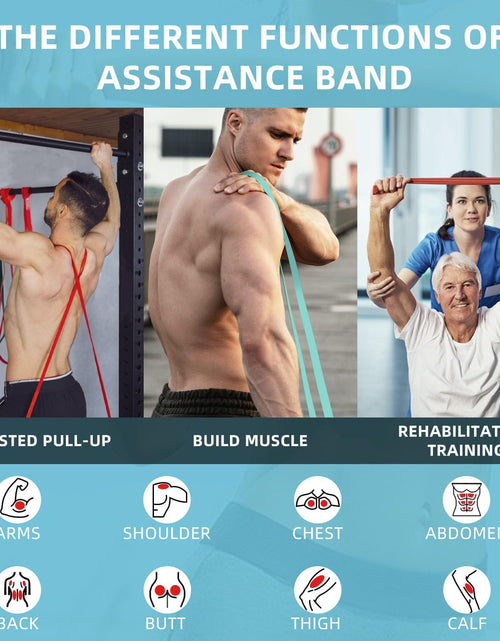 Load image into Gallery viewer, Pull up Bands, Resistance Bands, Pull up Assist Band Exercise Resistance Bands for Body Stretching, Powerlifting, Resistance Training
