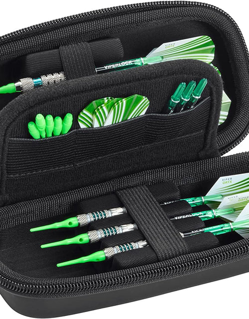 Load image into Gallery viewer, Sentry Dart Case Slim EVA Shell for Steel and Soft Tip Darts, Hold 6 Darts and Features Built-In Storage for Flights, Tips and Shafts
