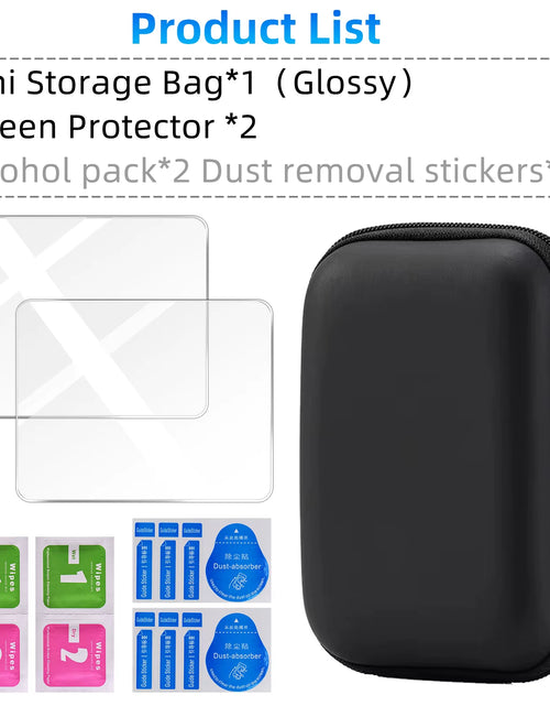 Load image into Gallery viewer, Glass+Bag for R36S/R35S Screen Protector Tempered Glass Film &amp; EVA Portable Storage Case R36S Console Protector Accessories Set
