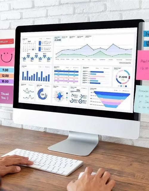 Load image into Gallery viewer, 1Pc Computer Monitor Memo Board Computer Message Board Office Supplies Computer Note Clip Home Office Desk Accessories Decor
