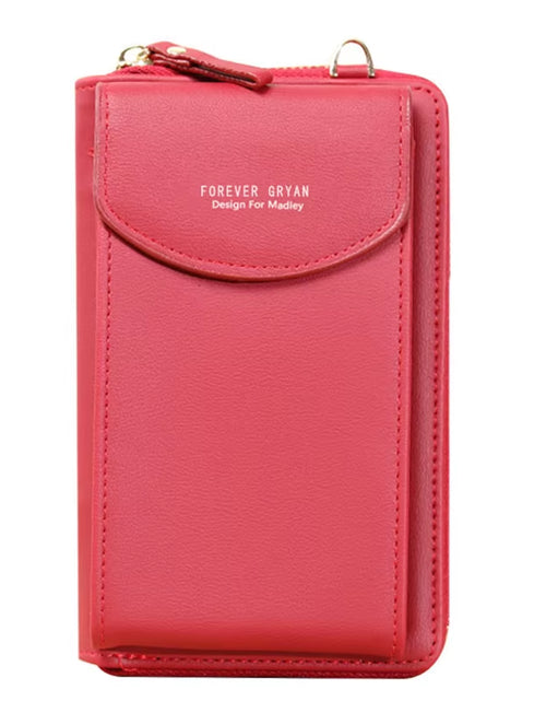 Load image into Gallery viewer, Elegance On-the-Go – Luxe PU Leather Crossbody Shoulder Bag with Phone &amp; Card Organizer
