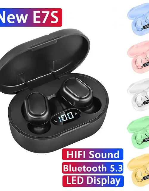 Load image into Gallery viewer, E7S TWS Wireless Headphones Bluetooth Earphone Control Sport Headset Waterproof Microphone Music Earphone Work on All Smartphone

