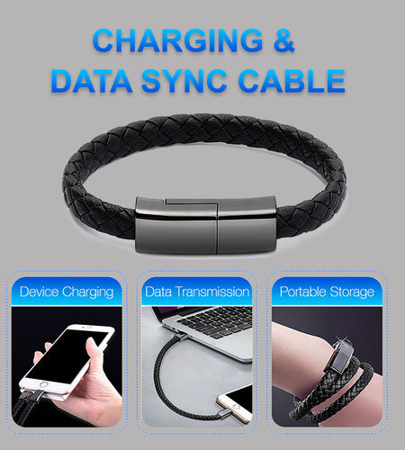 New Bracelet Charger USB Charging Cable Data Charging Cord for Iphone14 13 Max USB C Cable for Phone Micro Cable