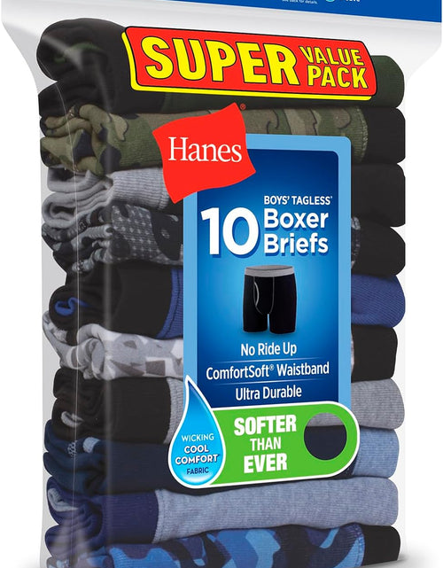 Load image into Gallery viewer, Boys Printed Boxer Briefs with Comfortsoft Waistband 10-Pack
