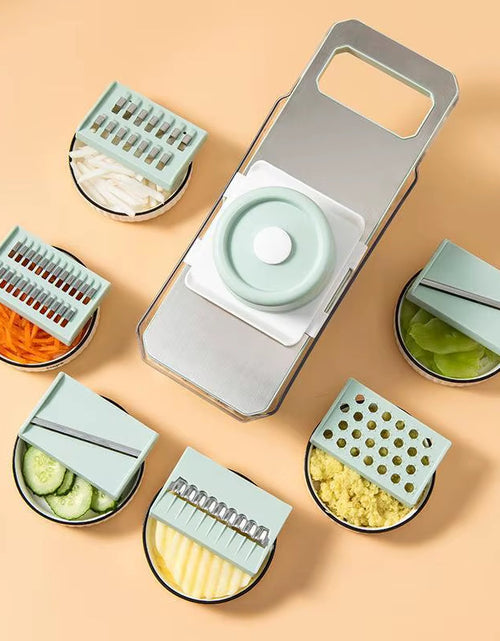 Load image into Gallery viewer, Multifunctional Vegetable Chopper, Manual 6 In1 Vegetable Fruit Slicer, Onion Potato Chopper with Container, Kitchen Gadgets
