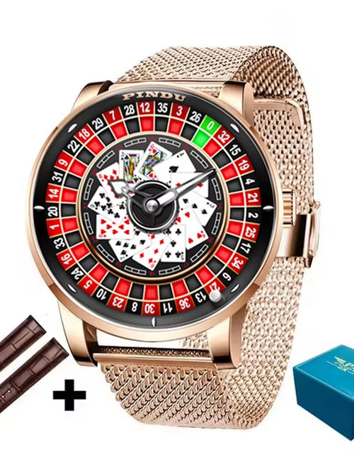 Load image into Gallery viewer, Roulette Series Watch Men'S Poker Fully Automatic Mechanical Watch Luminous Trendy Men'S Watch Large Dial Watch
