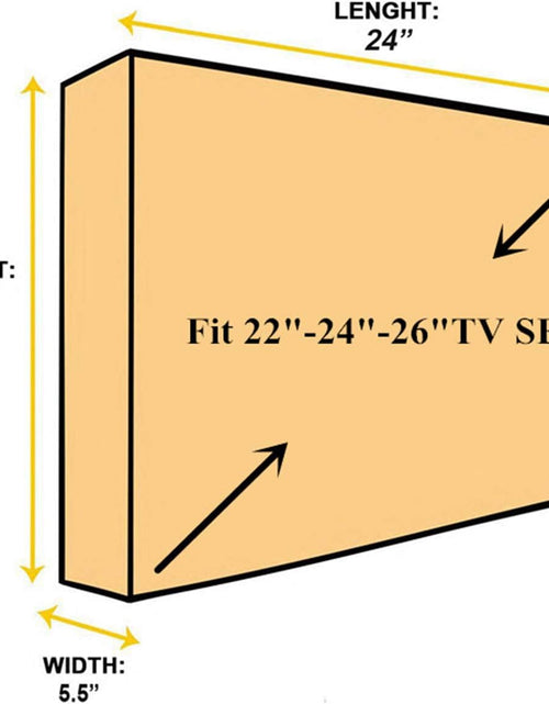 Load image into Gallery viewer, Outdoor 22"-24"-26" TV Set Cover,Scratch Resistant Liner Protect LED Screen Best-Compatible with Standard Mounts and Stands (Gray)
