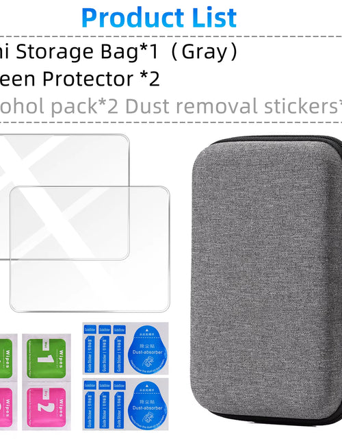 Load image into Gallery viewer, Glass+Bag for R36S/R35S Screen Protector Tempered Glass Film &amp; EVA Portable Storage Case R36S Console Protector Accessories Set
