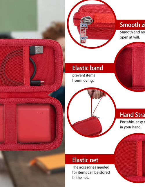 Load image into Gallery viewer, Hard Travel Case Replacement for Anker Powercore Speed 10000 10000Mah QC Charge 3.0 Portable External Charger Battery Power Bank (Red)
