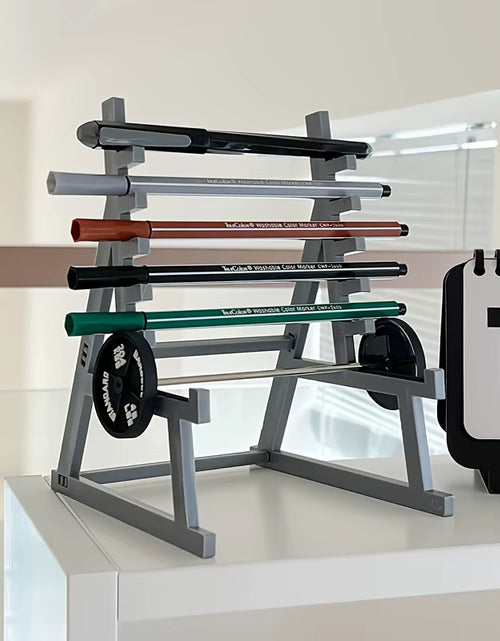 Load image into Gallery viewer, Barbell Pen Holder – Lift Your Desk Game!
