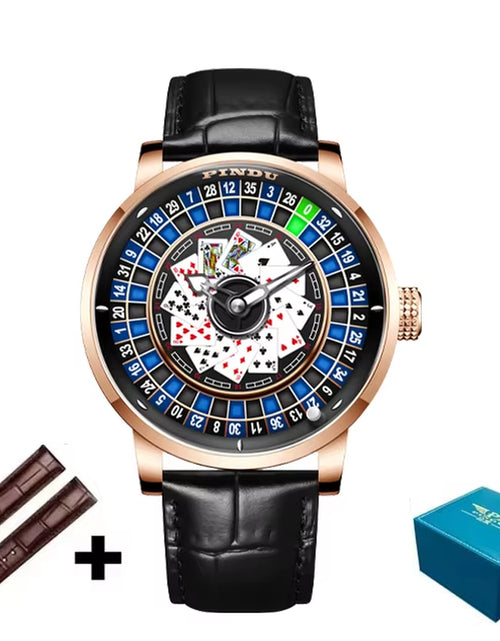 Load image into Gallery viewer, Roulette Series Watch Men'S Poker Fully Automatic Mechanical Watch Luminous Trendy Men'S Watch Large Dial Watch
