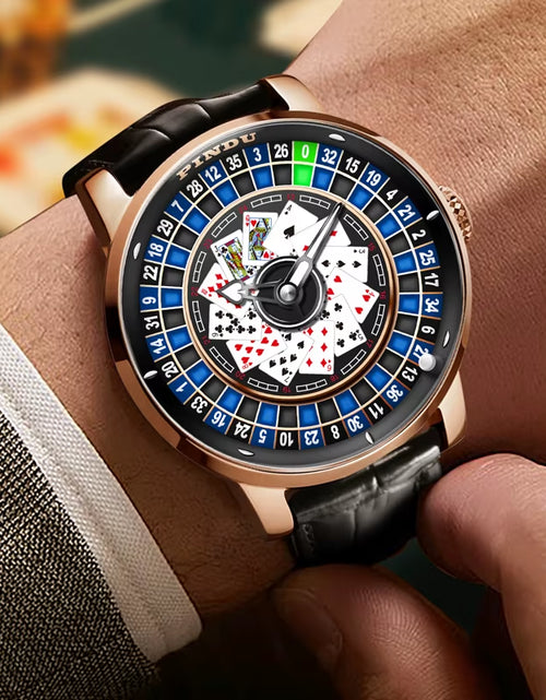 Load image into Gallery viewer, Roulette Series Watch Men'S Poker Fully Automatic Mechanical Watch Luminous Trendy Men'S Watch Large Dial Watch
