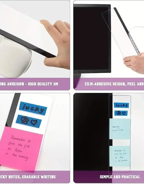 Load image into Gallery viewer, 1Pc Computer Monitor Memo Board Computer Message Board Office Supplies Computer Note Clip Home Office Desk Accessories Decor
