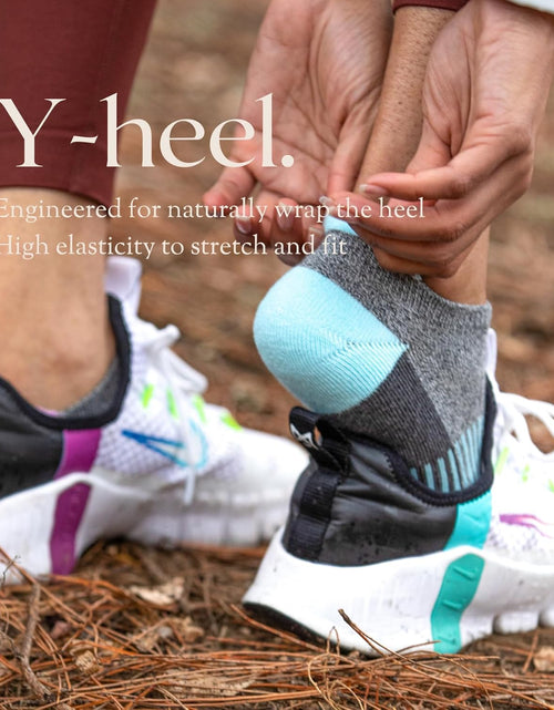 Load image into Gallery viewer, Women'S Athletic Ankle Socks with Heel Tab, Premium Cotton, Soft Cushion, Reinforced Toe, Arch Support, Pack of 6
