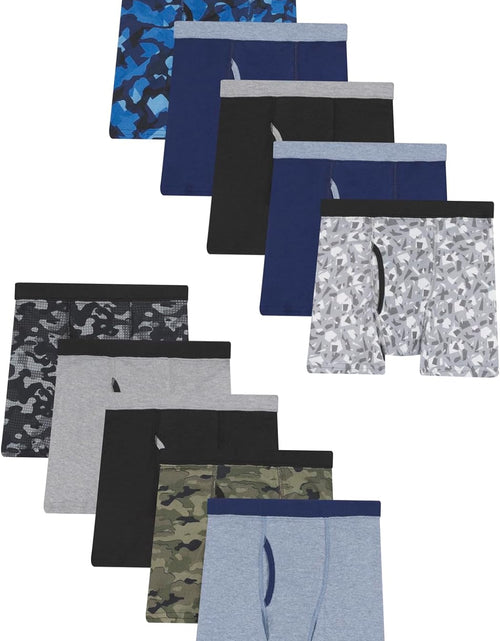 Load image into Gallery viewer, Boys Printed Boxer Briefs with Comfortsoft Waistband 10-Pack
