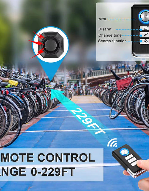 Load image into Gallery viewer, Ultimate Bike Guard™ – Wireless Vibration Alarm with Remote &amp; USB Charging
