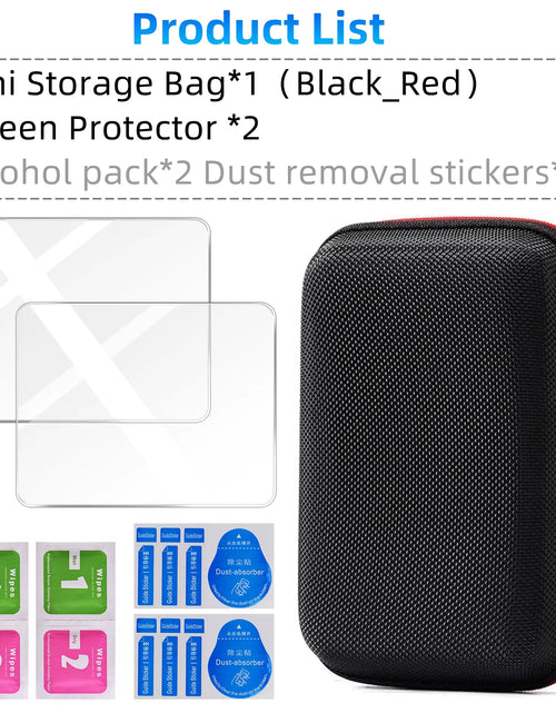 Load image into Gallery viewer, Glass+Bag for R36S/R35S Screen Protector Tempered Glass Film &amp; EVA Portable Storage Case R36S Console Protector Accessories Set
