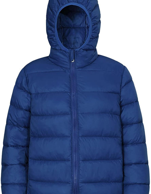 Load image into Gallery viewer, Hooded Puffer Jackets for Boys and Girls – Lightweight and Packable – Autumn and Winter Coat, Warm and Comfy
