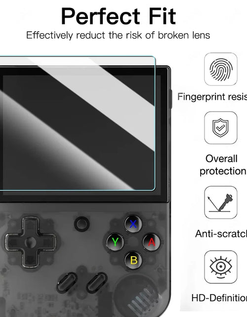 Load image into Gallery viewer, Glass+Bag for R36S/R35S Screen Protector Tempered Glass Film &amp; EVA Portable Storage Case R36S Console Protector Accessories Set
