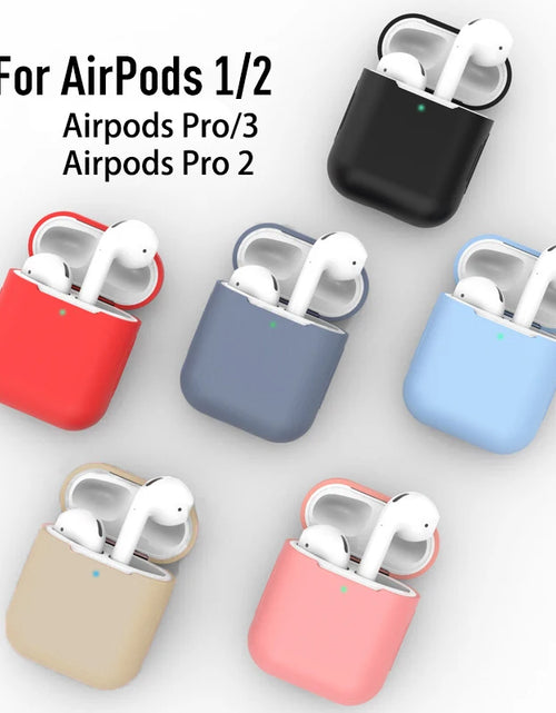 Load image into Gallery viewer, Silicone Earphone Cases for Airpods 4 1/2, Airpods 3 Case Headphones Case Protective Case for Apple Airpods Pro 2 Airpods Covers
